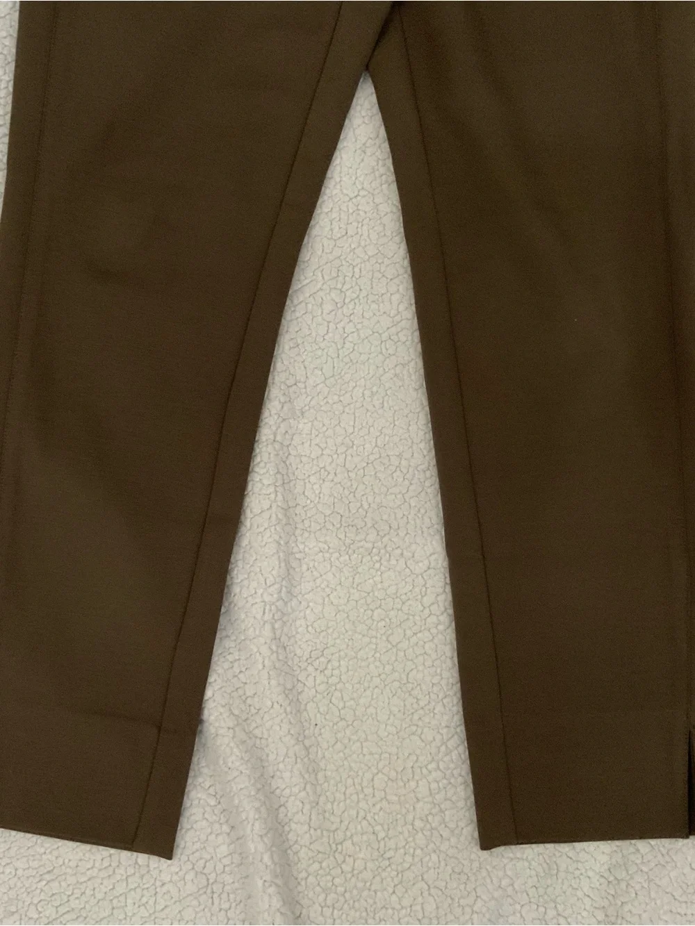 J. Jill Ponte Slim Leg Elastic Waist Pull On Pants Brown Size M Stretch New
